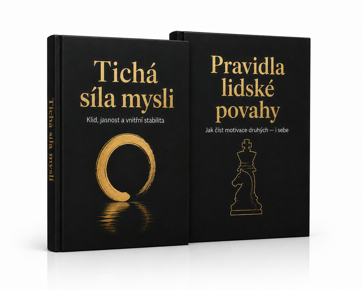SADA DVOU KNIH - Tichá síla mysli + Pravidla lidské povahy