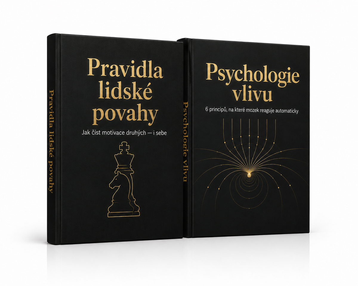 SADA DVOU KNIHY - Pravidla lidské povahy + Psychologie vlivu